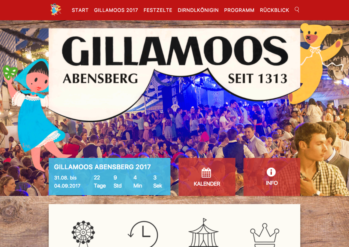Relaunch Gillamoos Webseite 2018